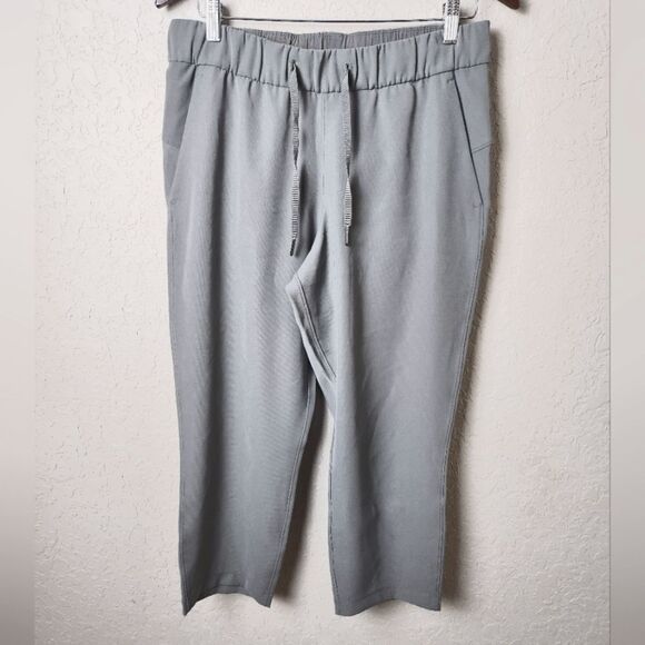 Lululemon On The Fly Cropped High Rise Pull On Pants Green Size 8 - Picture 5 of 11